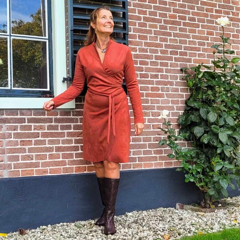 Wikkeljurk steenrood...