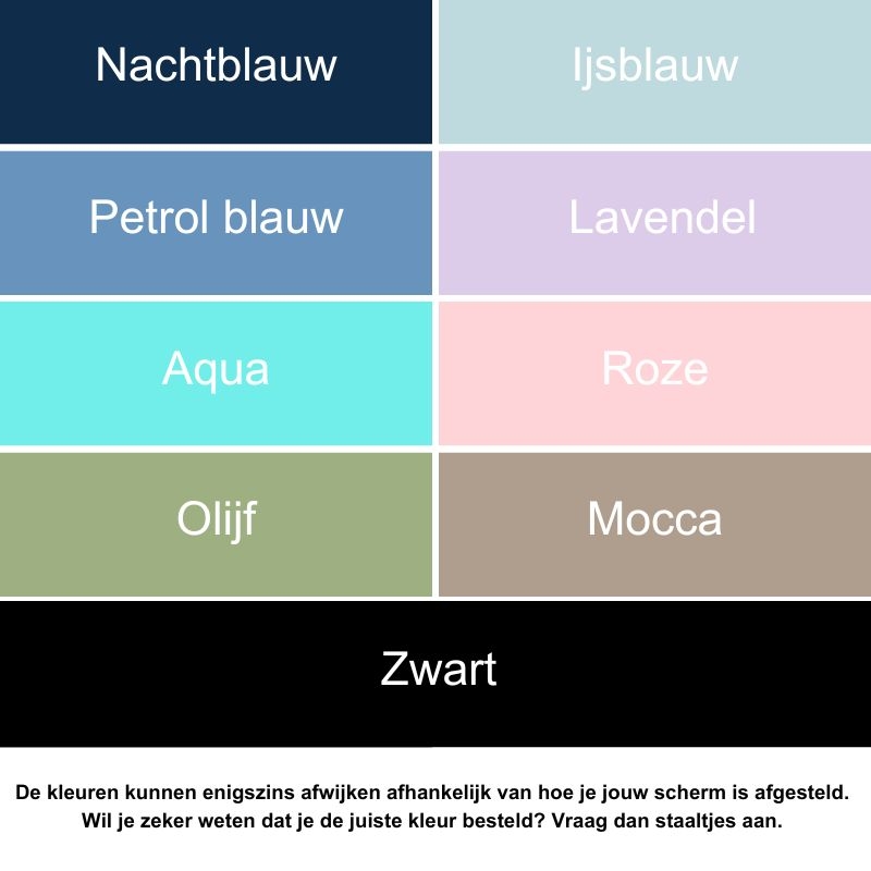 Wellnessjurk standaard in 7 kleuren
