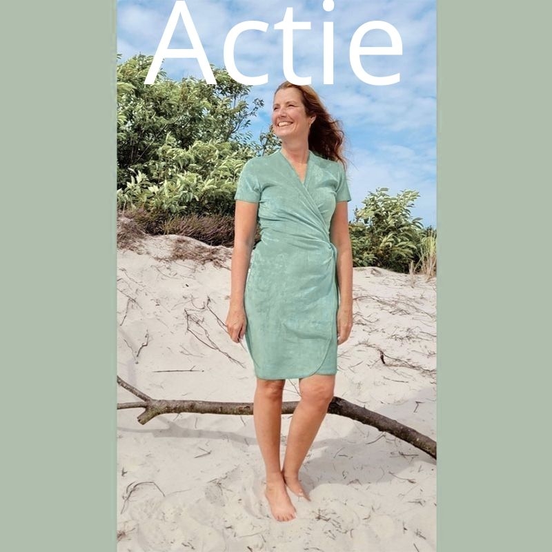 Aktie! Korte wellnessjurk...